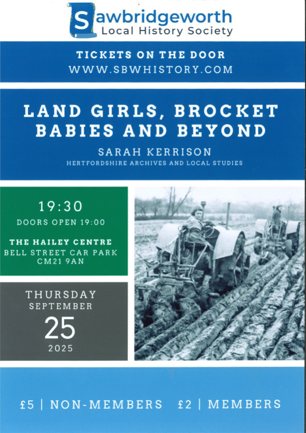 SLHS - Land Girls, Brocket Babies and Beyond by Sarah Kerrison