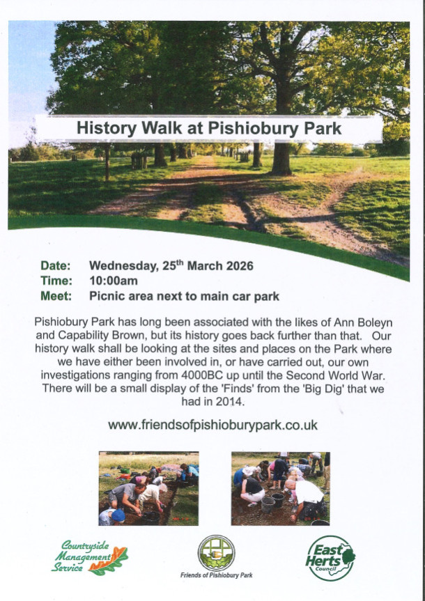 History Walk at Pishiobury Park 25/03/26