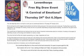 Leventhorpe Free Big Draw Event ‘A Carnival of Emotions!’