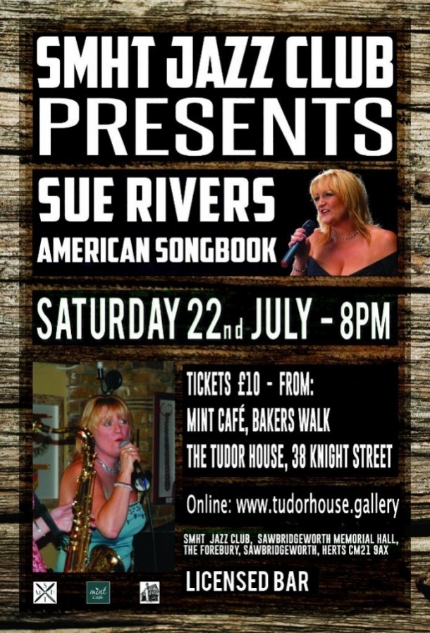 Sawbridgeworth Memorial Hall - Jazz Club Presents - Sue Rivers