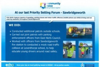 Police Priority Setting - Sawbridgeworth